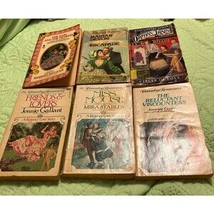 Romance Softcover Books Lot of 6 1980’s